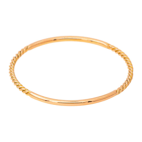 Bracelet jonc en or rose 58 Facettes 5585857CN