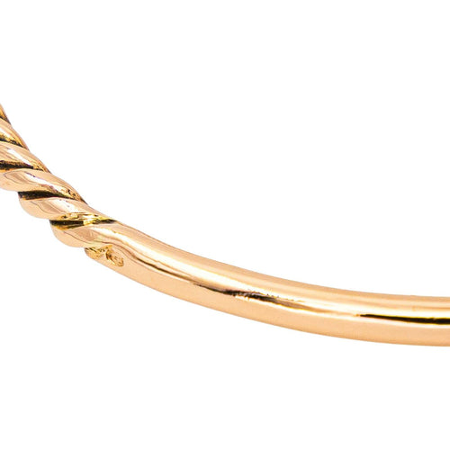Bracelet jonc en or rose 58 Facettes 5585857CN