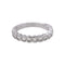 55 Bague demi-alliance en or blanc et diamants 58 Facettes 5709158CN