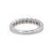 55 Bague demi-alliance en or blanc et diamants 58 Facettes 5709158CN