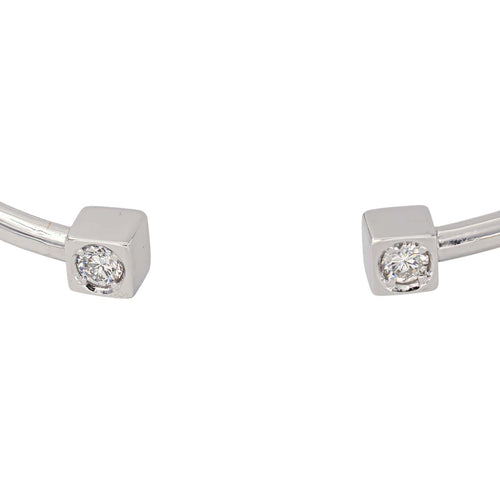 Bracelet jonc en or blanc et diamants 58 Facettes 5718530CN
