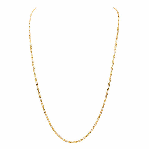 Collier maille Figaro en or jaune 58 Facettes 5741761CN