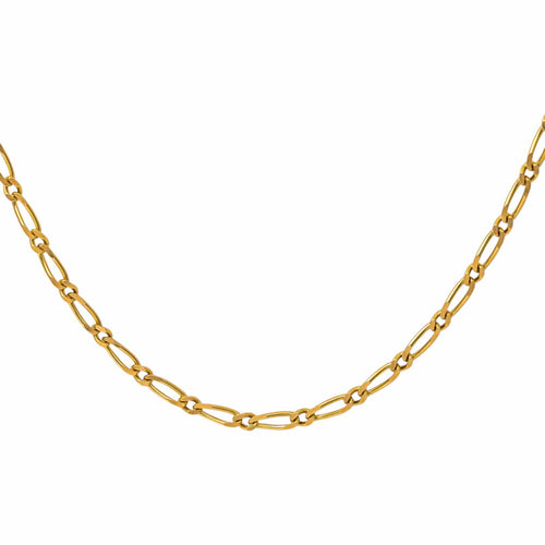 Collier maille Figaro en or jaune 58 Facettes 5741761CN
