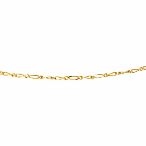 Collier maille Figaro en or jaune 58 Facettes 5741761CN