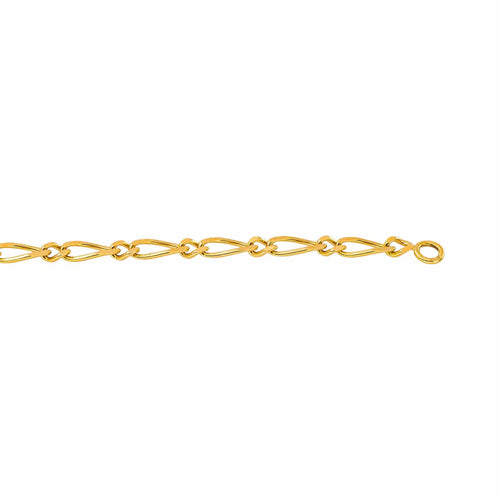 Collier maille Figaro en or jaune 58 Facettes 5741761CN