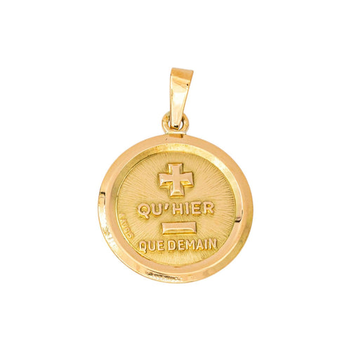 Augis - Pendentif médaille d'amour en or jaune 58 Facettes 5749855CN