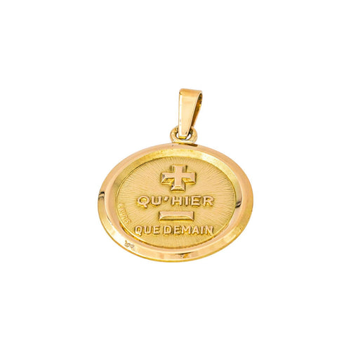 Augis - Pendentif médaille d'amour en or jaune 58 Facettes 5749855CN