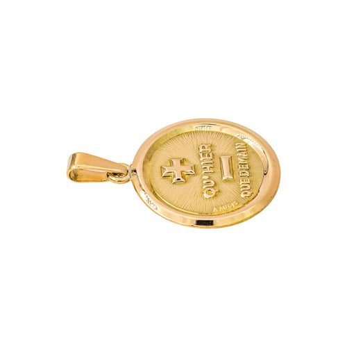 Augis - Pendentif médaille d'amour en or jaune 58 Facettes 5749855CN