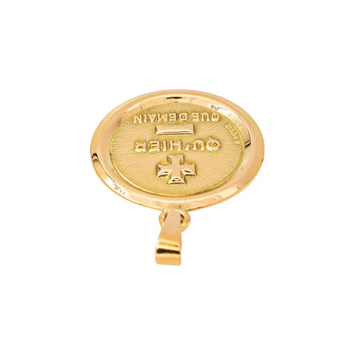 Augis - Pendentif médaille d'amour en or jaune 58 Facettes 5749855CN