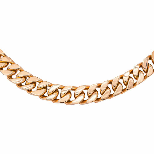 Collier maille gourmette en or rose 58 Facettes 5760114CN