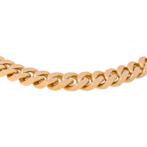 Collier maille gourmette en or rose 58 Facettes 5760114CN