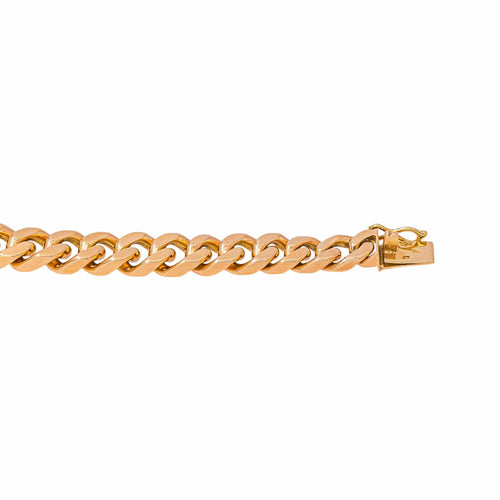 Collier maille gourmette en or rose 58 Facettes 5760114CN