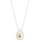 Collier Vieri - Collier avec pendentif en nacre et diamant en or blanc 18 ct 58 Facettes 22414