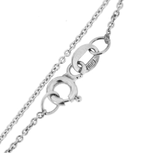 Collier Vieri - Collier avec pendentif en nacre et diamant en or blanc 18 ct 58 Facettes 22414