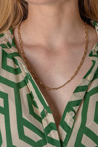 Collier maille cheval en or jaune 58 Facettes 5779011CN