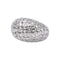 54 Bague dôme en or blanc et diamants 58 Facettes 5780682CN