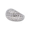54 Bague dôme en or blanc et diamants 58 Facettes 5780682CN