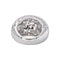 54 Bague dôme en or blanc et diamants 58 Facettes 5780682CN