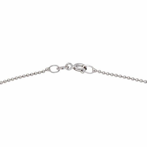 Collier motif lune en or blanc et diamants 58 Facettes 5828131CN