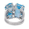 54 Bague cocktail en or blanc, topazes et diamants 58 Facettes 5867548RV