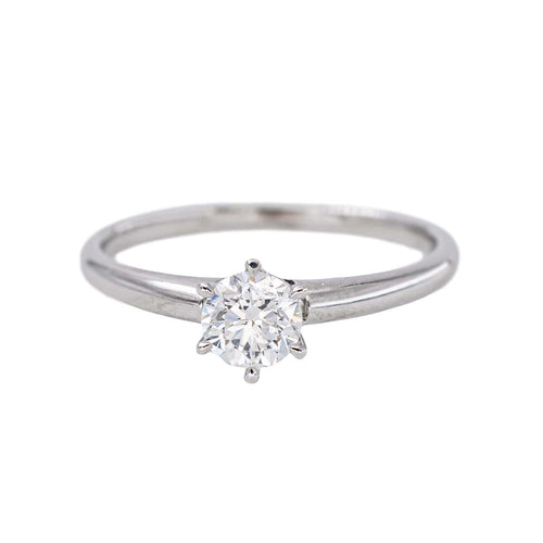 49 Bague solitaire en or blanc et diamant 58 Facettes 5868603RV