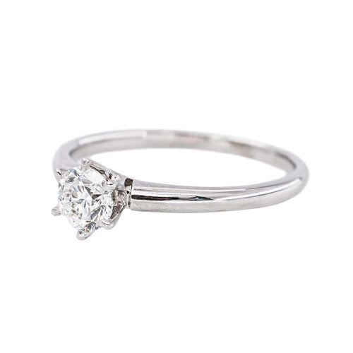 49 Bague solitaire en or blanc et diamant 58 Facettes 5868603RV