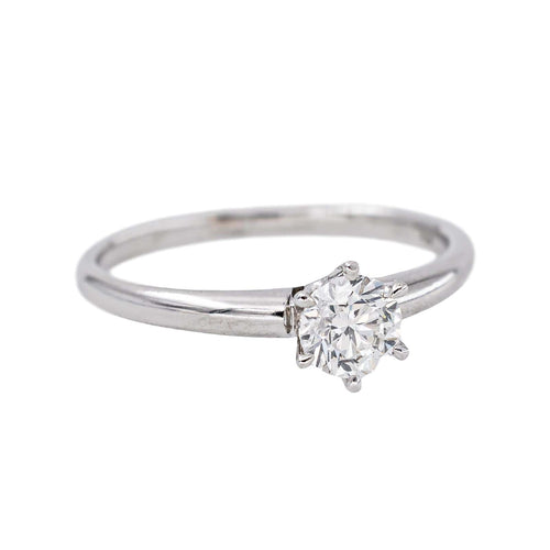 49 Bague solitaire en or blanc et diamant 58 Facettes 5868603RV