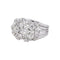 57 Bague dôme en platine et diamants 58 Facettes 5974921CN
