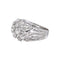 57 Bague dôme en platine et diamants 58 Facettes 5974921CN
