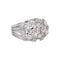 57 Bague dôme en platine et diamants 58 Facettes 5974921CN