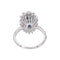 56 Bague marquise en or blanc, saphirs et diamants 58 Facettes 5992873RV
