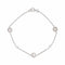 Bracelet maille forçat en or blanc, nacre et diamants 58 Facettes 5993521RV