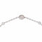 Bracelet maille forçat en or blanc, nacre et diamants 58 Facettes 5993521RV