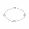 Bracelet maille forçat en or blanc, nacre et diamants 58 Facettes 5993521RV