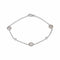 Bracelet maille forçat en or blanc, nacre et diamants 58 Facettes 5993521RV