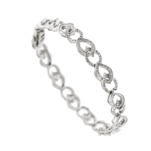 Bracelet Bracelet en or blanc 18 ct avec diamants 3,12 ct 58 Facettes 30428