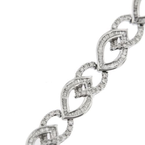 Bracelet Bracelet en or blanc 18 ct avec diamants 3,12 ct 58 Facettes 30428