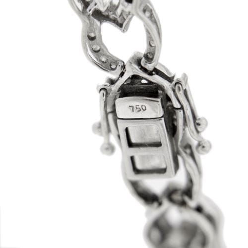Bracelet Bracelet en or blanc 18 ct avec diamants 3,12 ct 58 Facettes 30428