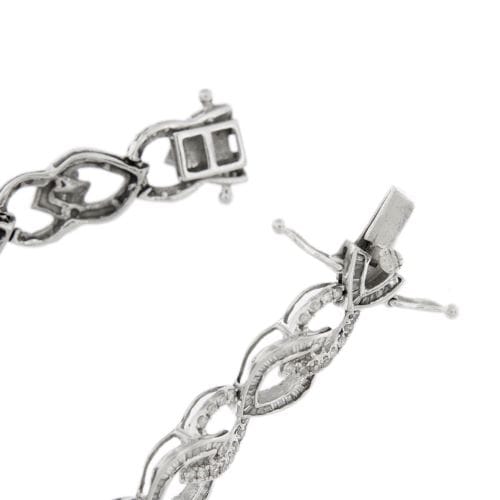 Bracelet Bracelet en or blanc 18 ct avec diamants 3,12 ct 58 Facettes 30428