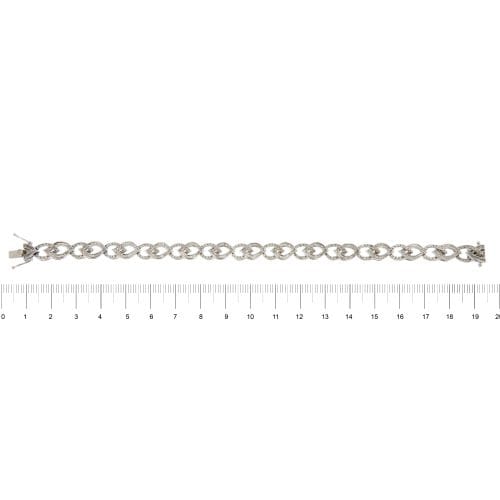 Bracelet Bracelet en or blanc 18 ct avec diamants 3,12 ct 58 Facettes 30428