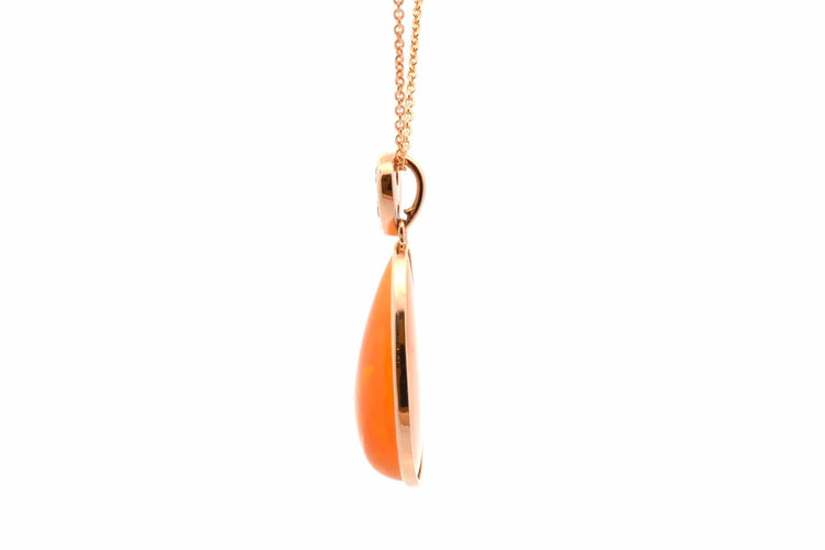 Pendentif Pendentif en or 18k avec opale et diamants 58 Facettes 27208-27621