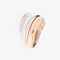 54 Bague italienne en or rose et or blanc 18 carats 58 Facettes A1514