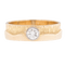 Bague solitaire vintage en or jaune 18 carats et diamant