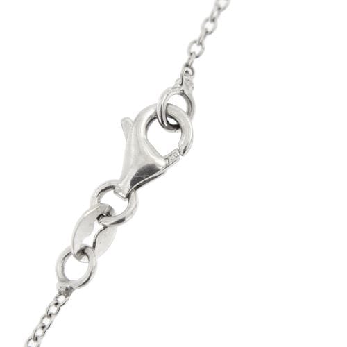 Collier Collier - Pendentif ondulé en or blanc 18 ct et diamants 58 Facettes 25928