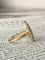 51.5 Bague navette en or blanc et jaune 18K et diamants 58 Facettes 277