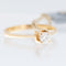 Bague 55 Bague solitaire vintage en or jaune 18 carats et diamant 58 Facettes A1520