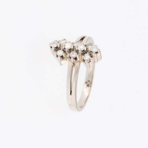 53 Art déco - Bague en platine et diamant 58 Facettes A1521