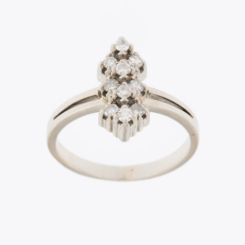 53 Art déco - Bague en platine et diamant 58 Facettes A1521