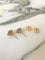 Puces d'oreilles en or blanc et jaune 18K, rubis et diamants 58 Facettes 278