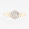 55 Bague milieu XXe siècle en or jaune et blanc avec diamants 58 Facettes A1522